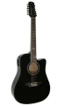 Гитара 12 струнная электроакустическая Madeira HW-812 BK EQ