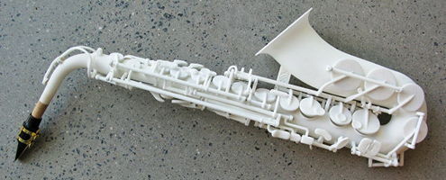 саксофон напечатанный на 3D  принтере